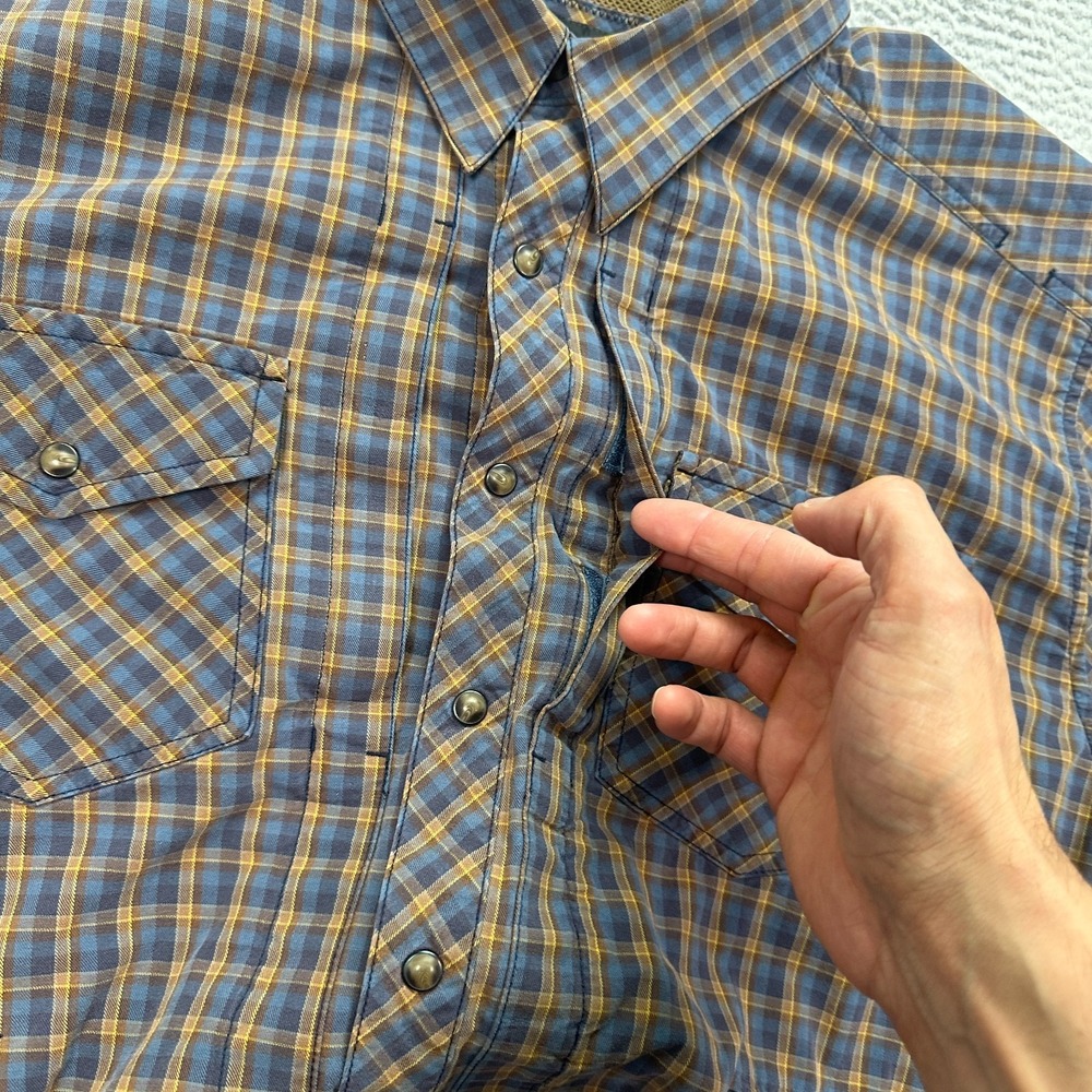 5.11 Tactical Covert Light Flannel Men's Size 2XL Long Sleeve Snap 72404 Flaw - Picture 8 of 12
